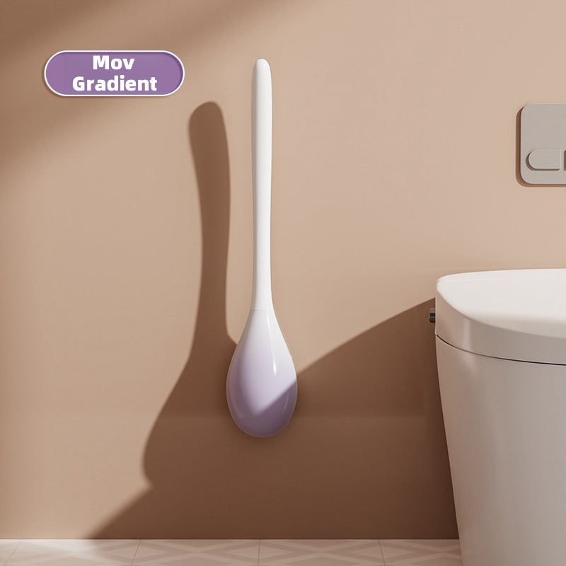 Toilet brush with wall holder 