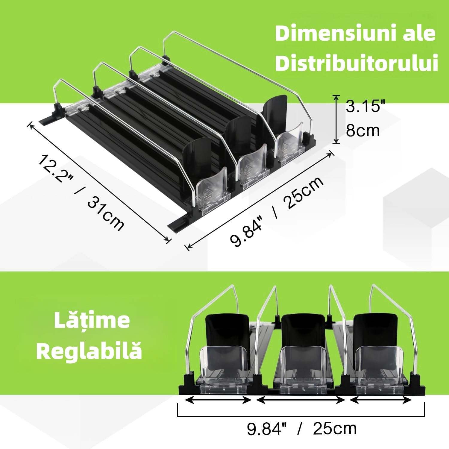 Refrigerated beverage dispenser Holder for bottles in the refrigerator 