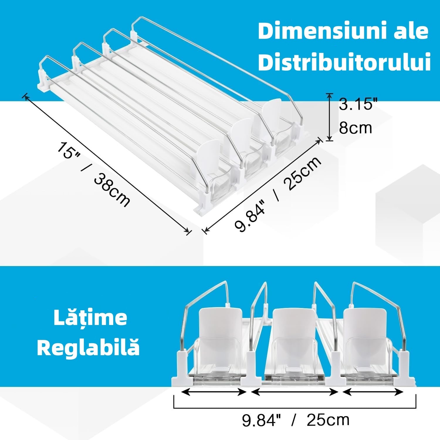 Refrigerated beverage dispenser Holder for bottles in the refrigerator 