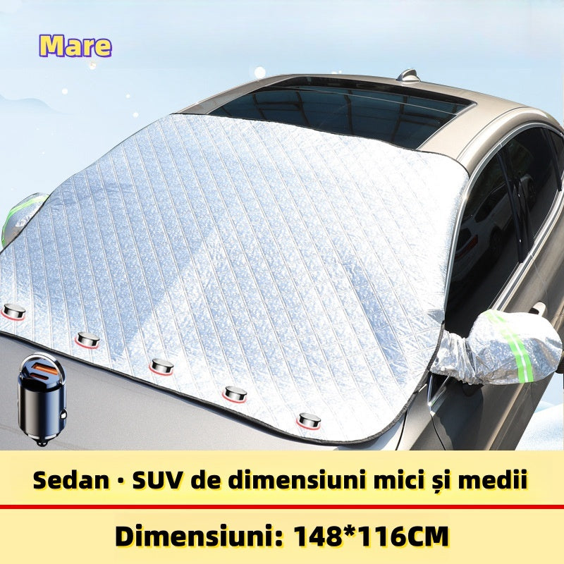 Parasol auto de vară, Protecție solară și izolație pentru parbriz