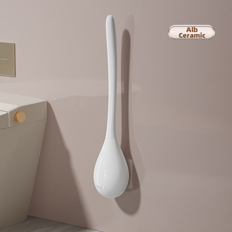 Toilet brush with wall holder 