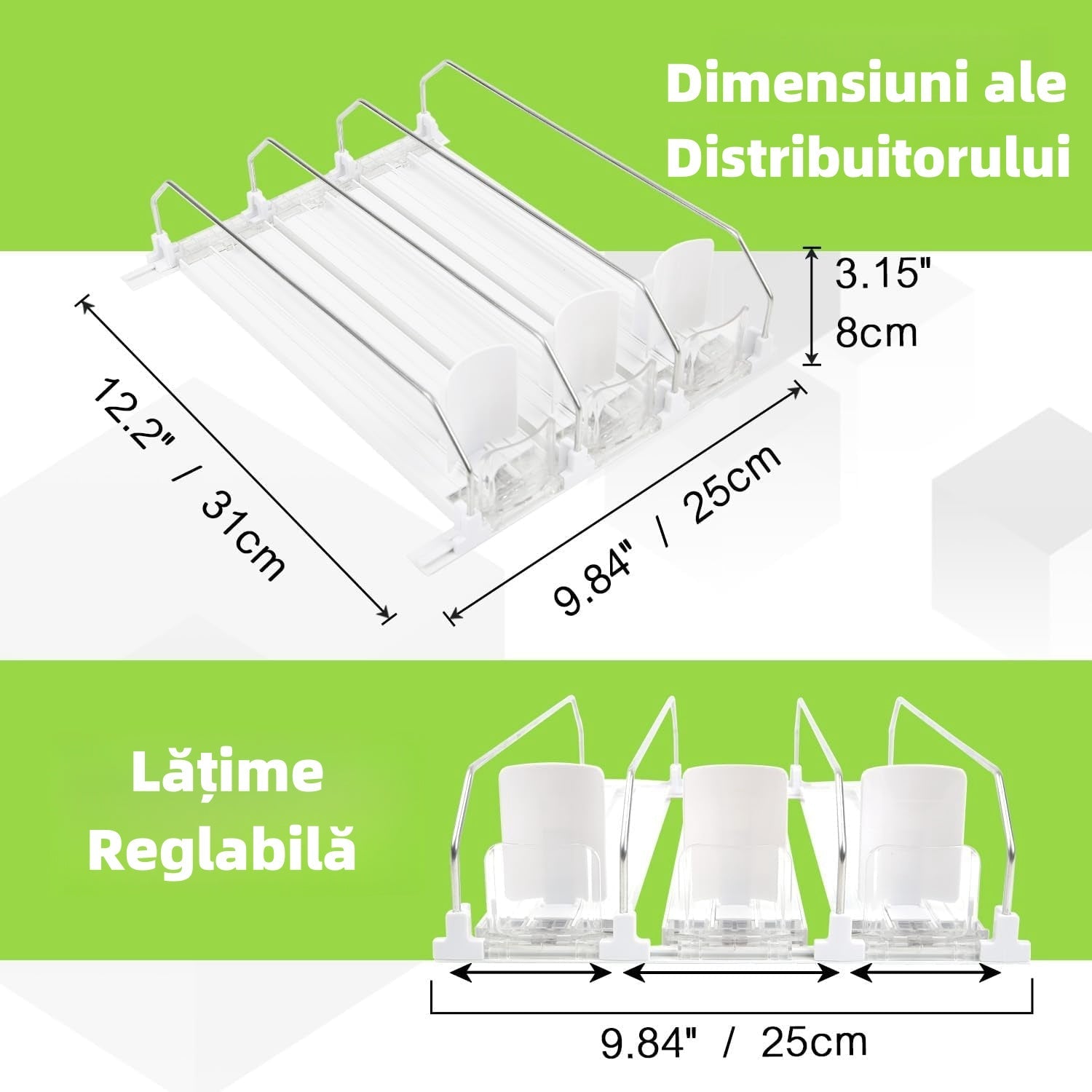 Refrigerated beverage dispenser Holder for bottles in the refrigerator 