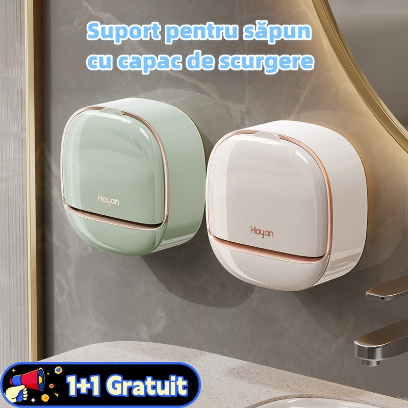 Suport pentru săpun cu capac de scurgere（🎁1+1 Gratuit 🤩）