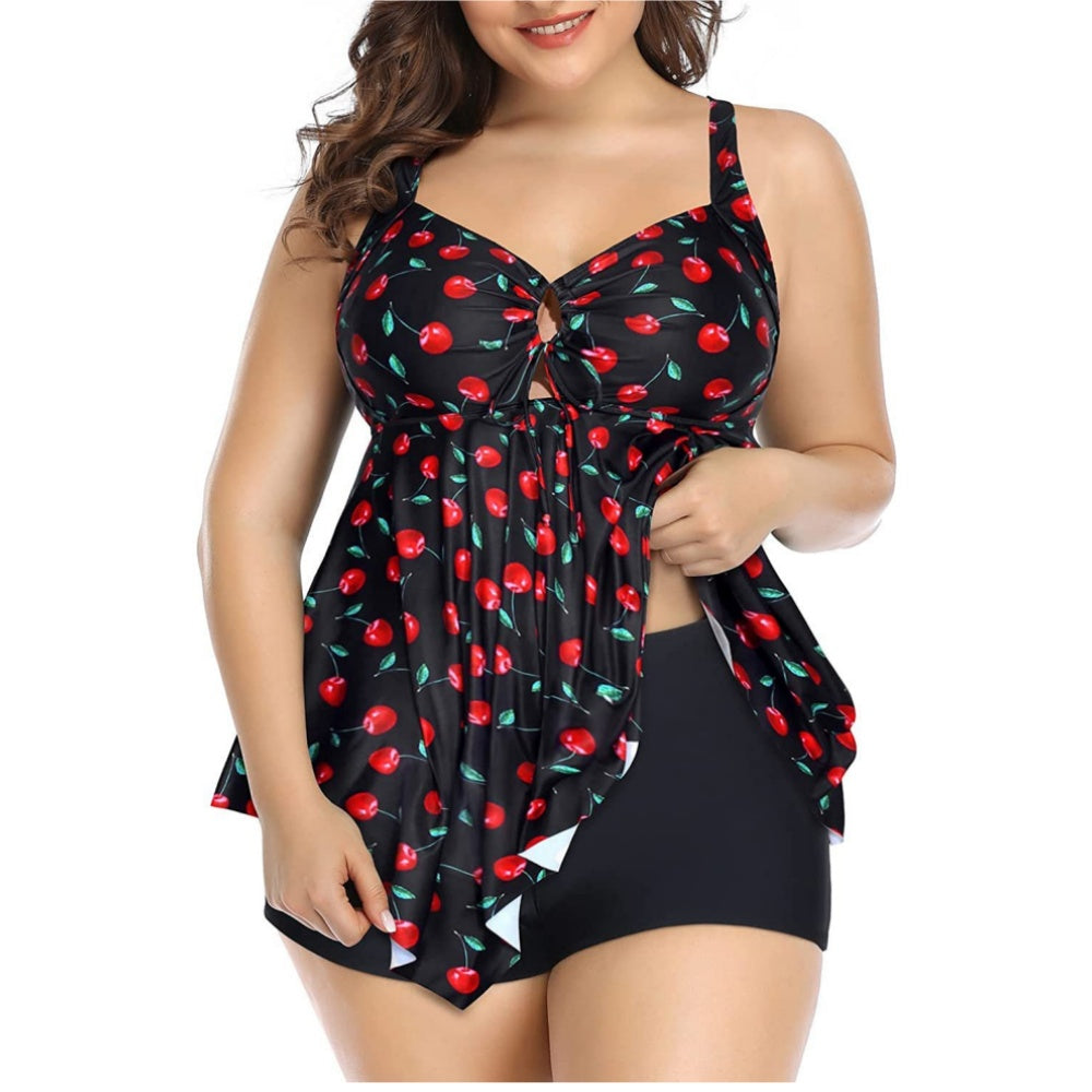 EcoVie Costume de baie floral 2 piese mărime mare plus size 6XL