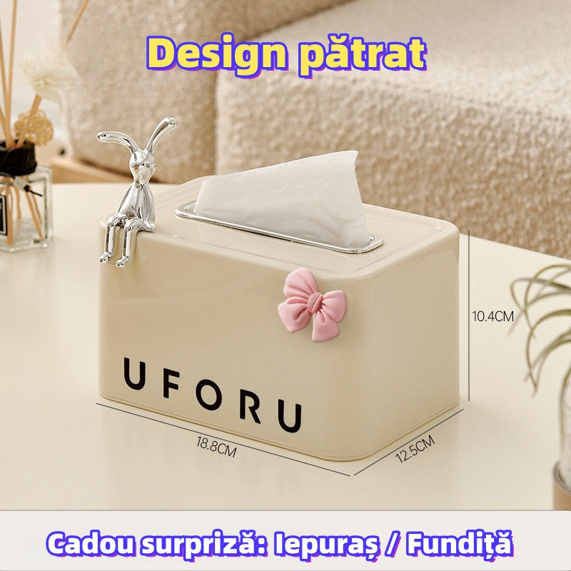 High quality luxury tissue box with bow 