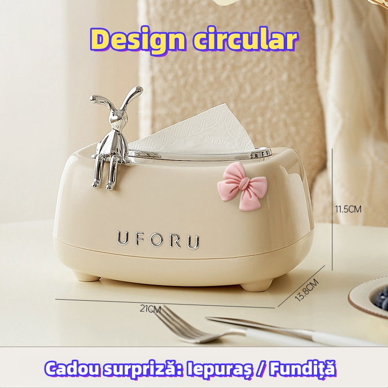 High quality luxury tissue box with bow 